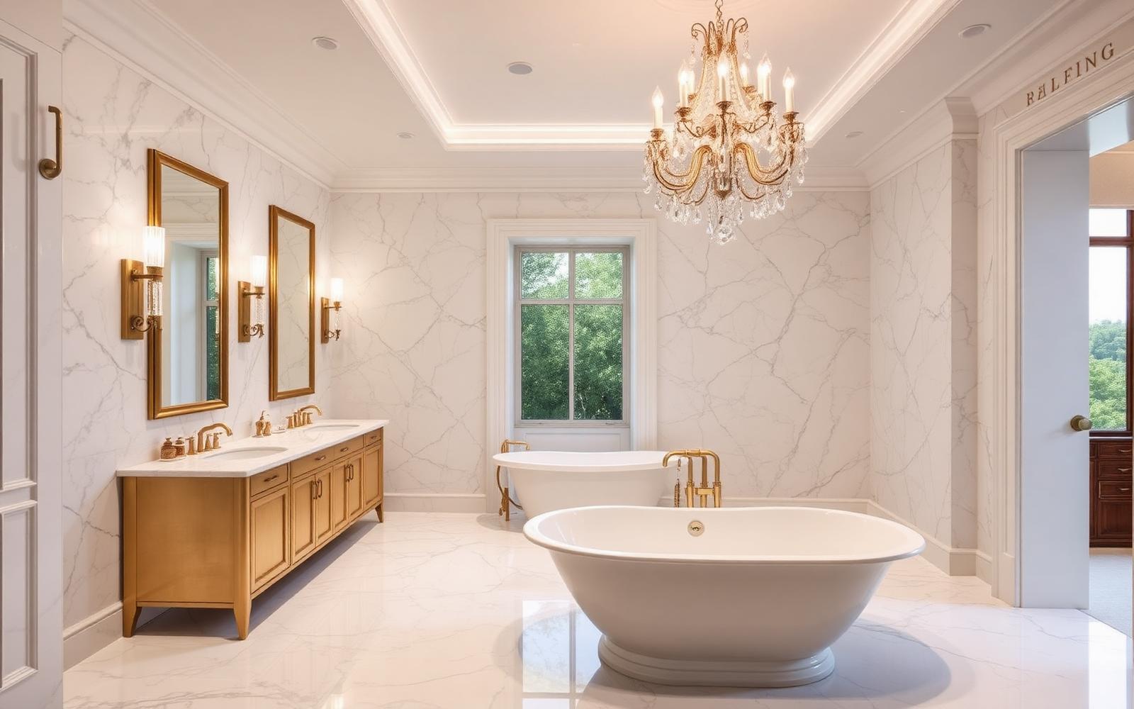 Marmeren badkamer