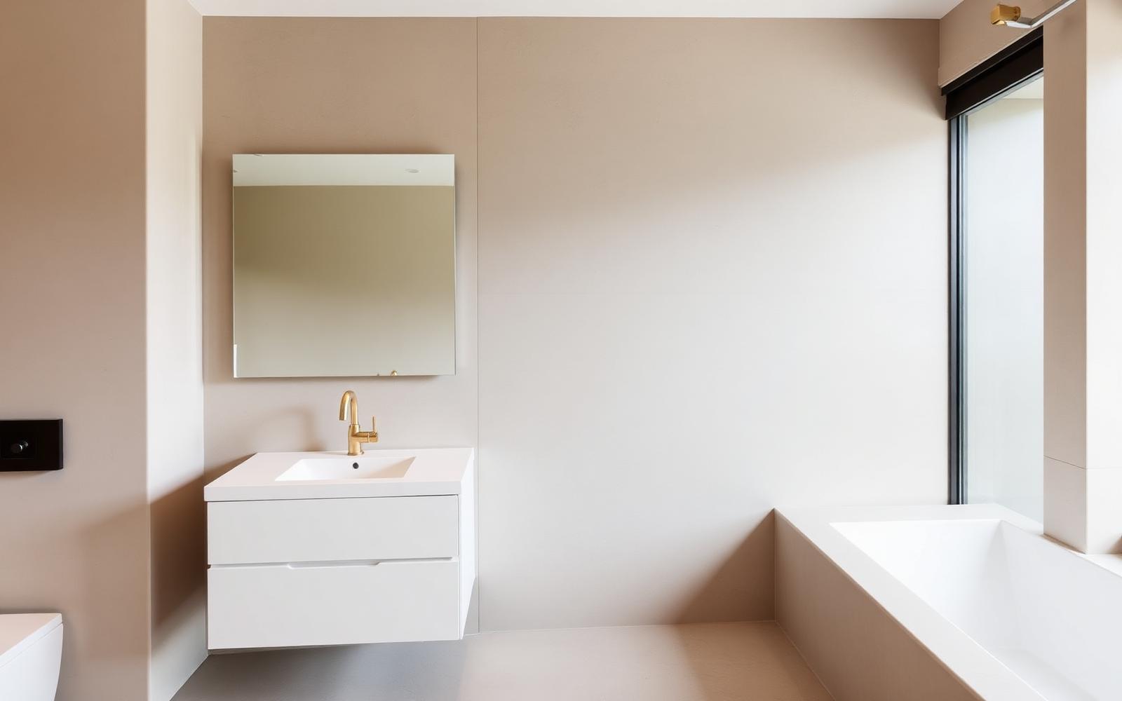 Minimalistische badkamer